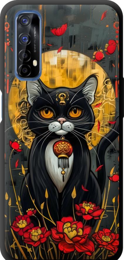 Чехол на Realme 7 China Cat (6134b-2081-42517) Чехол на Realme 7 China Cat (6134b-2081-42517)