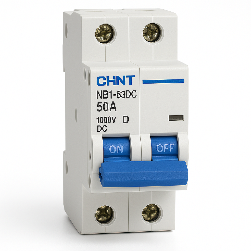 Автоматичний вимикач постійного струму CHINT NB1-63DC 2P 50A (29726033)