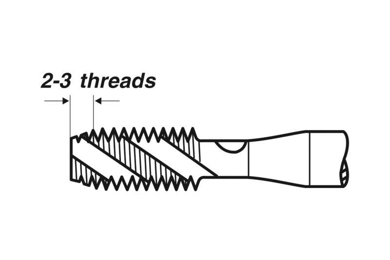 Метчик машинный Volkel DIN371 M5 шаг 0,8 мм форма C 35° сталь HSSE (INRMRXM350508000V0) - фото 2 Метчик машинный Volkel DIN371 M5 шаг 0,8 мм форма C 35° сталь HSSE (INRMRXM350508000V0) - фото 2
