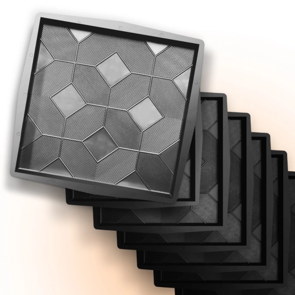 Форми для тротуарної плитки Верес-2007 Каштан 500х500 мм 80 шт. (1230180-3311) - фото 1 Форми для тротуарної плитки Верес-2007 Каштан 500х500 мм 80 шт. (1230180-3311) - фото 1