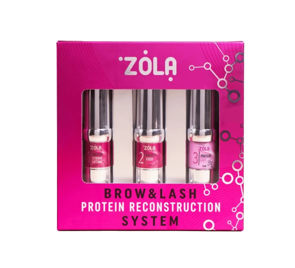Набор средств Zola Brow And Lash Protein Reconstruction System для ламинирования бровей и ресниц