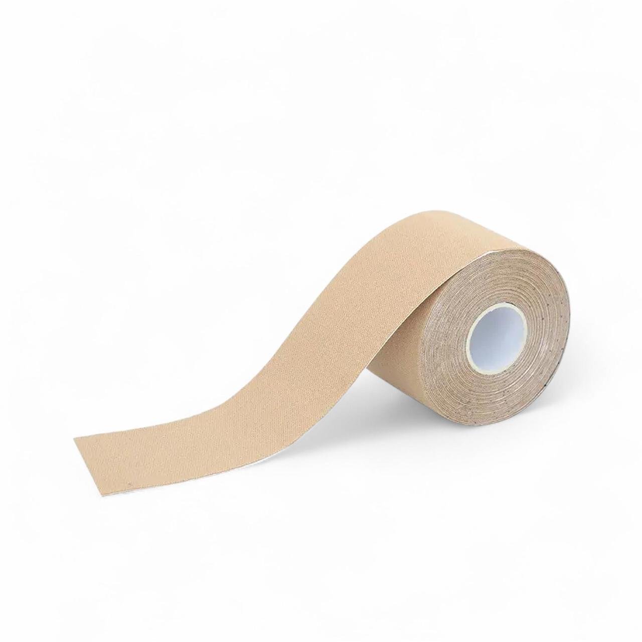 Кінезіо тейп еластичний для спорту/реабілітації та косметології 2,5х2,5 см 5 м Бежевий (2767406347)