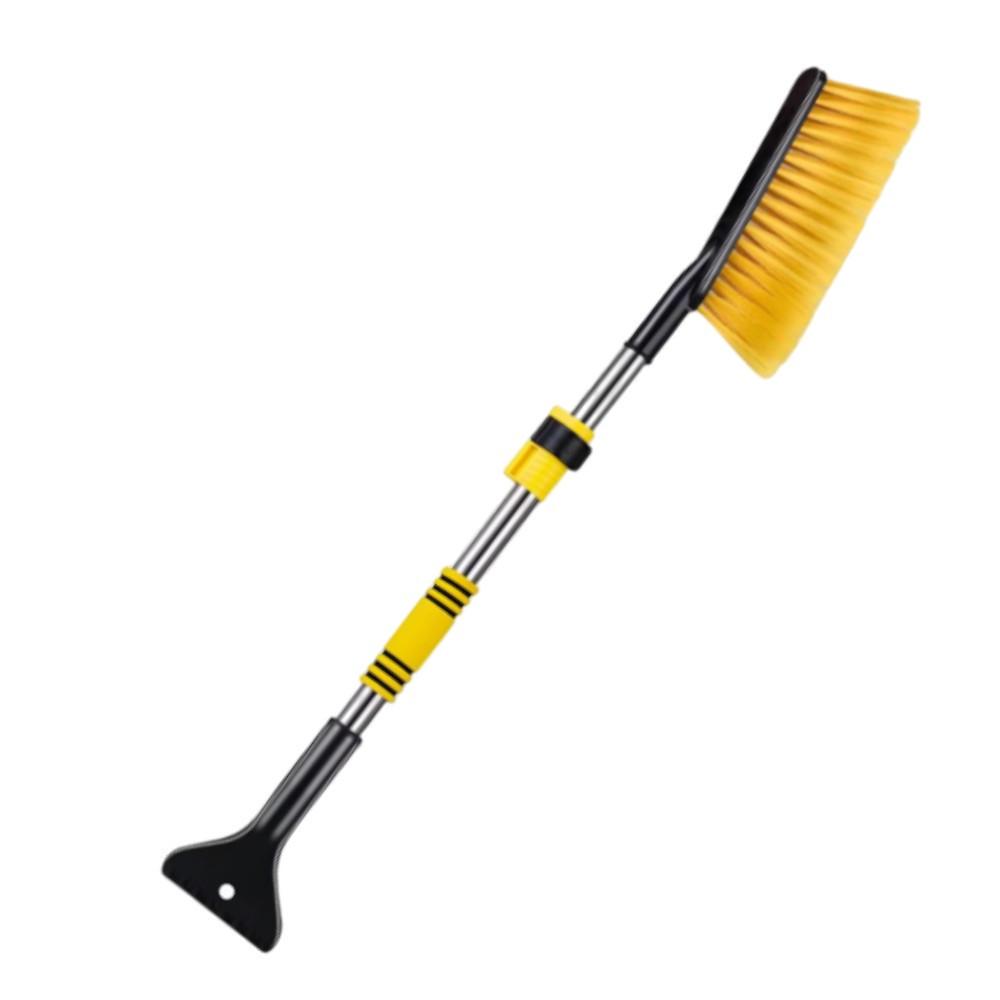 Щетка-скребок 2в1 для стекла от снега телескопическая (30633962)