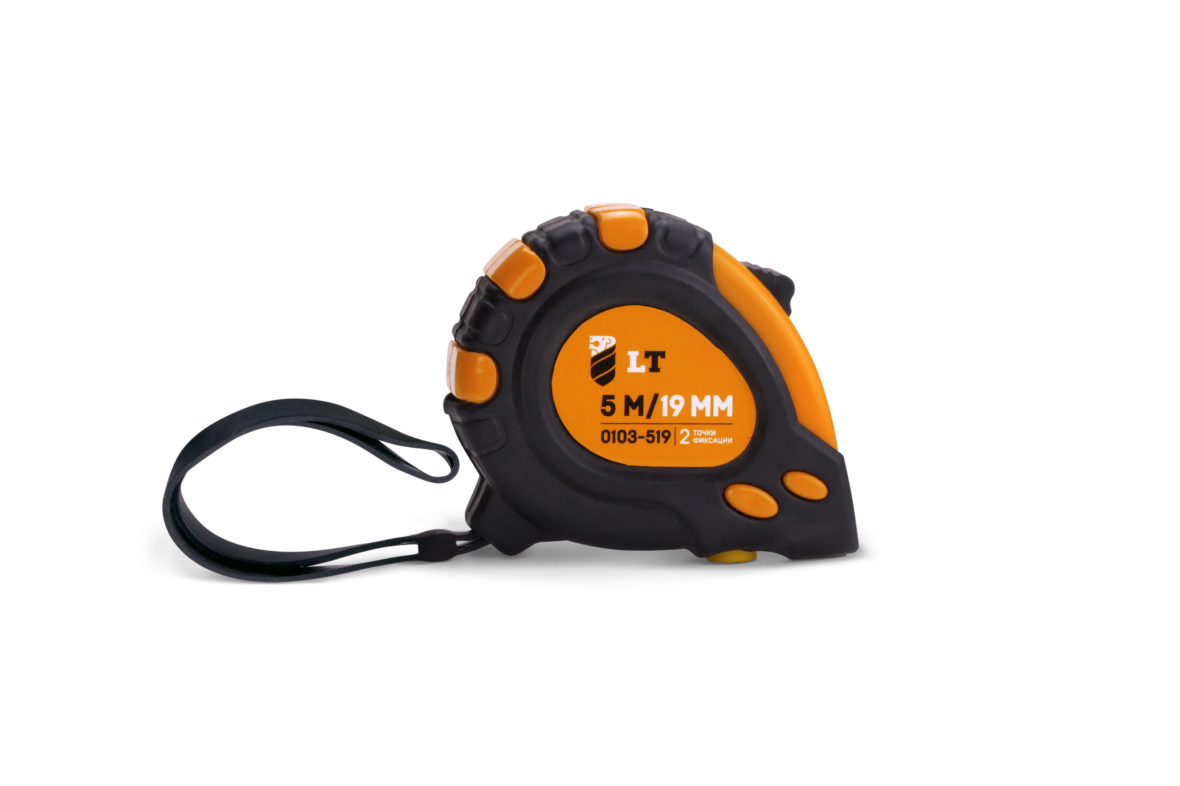 Рулетка магнитная LT PROSERIES с прорезиненным корпусом 2 стопора полотна 8 м х 25 мм (0103-825)