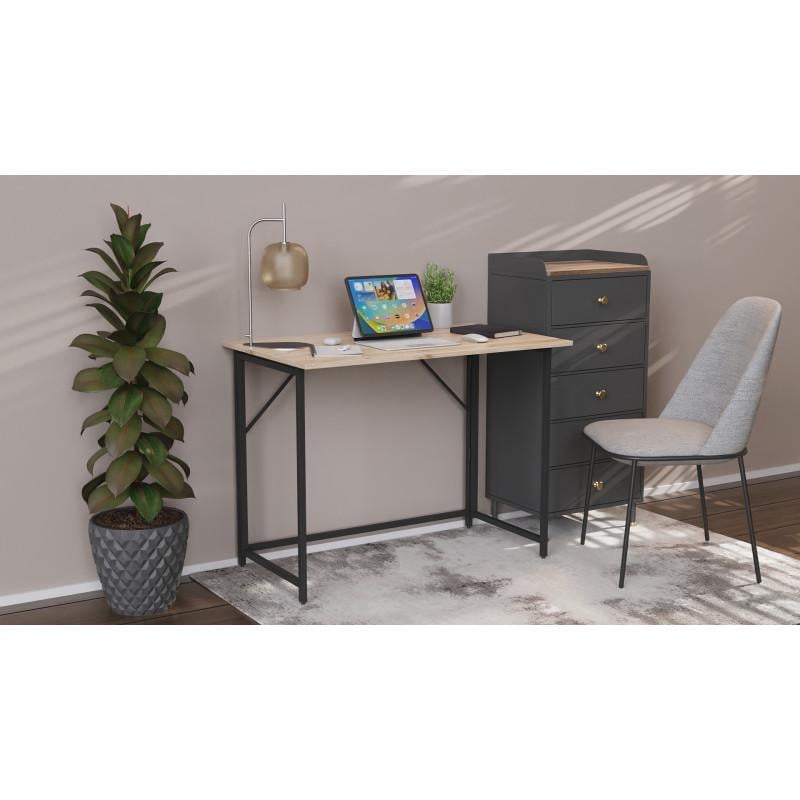 Стіл розкладний Ferrum-decor Moris метал/ДСП 16 мм Чорний/Дуб Сан-Марино (FRD-104670) - фото 5 Стіл розкладний Ferrum-decor Moris метал/ДСП 16 мм Чорний/Дуб Сан-Марино (FRD-104670) - фото 5