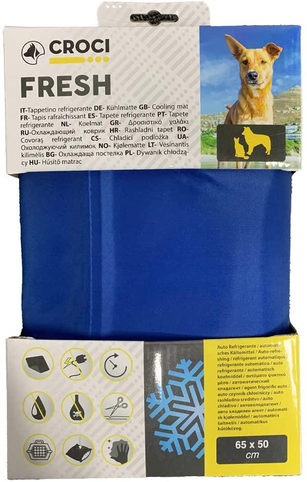 Охолоджуючий килимок для собак 65х50 см Croci Fresh Синій (1174438641) - фото 4