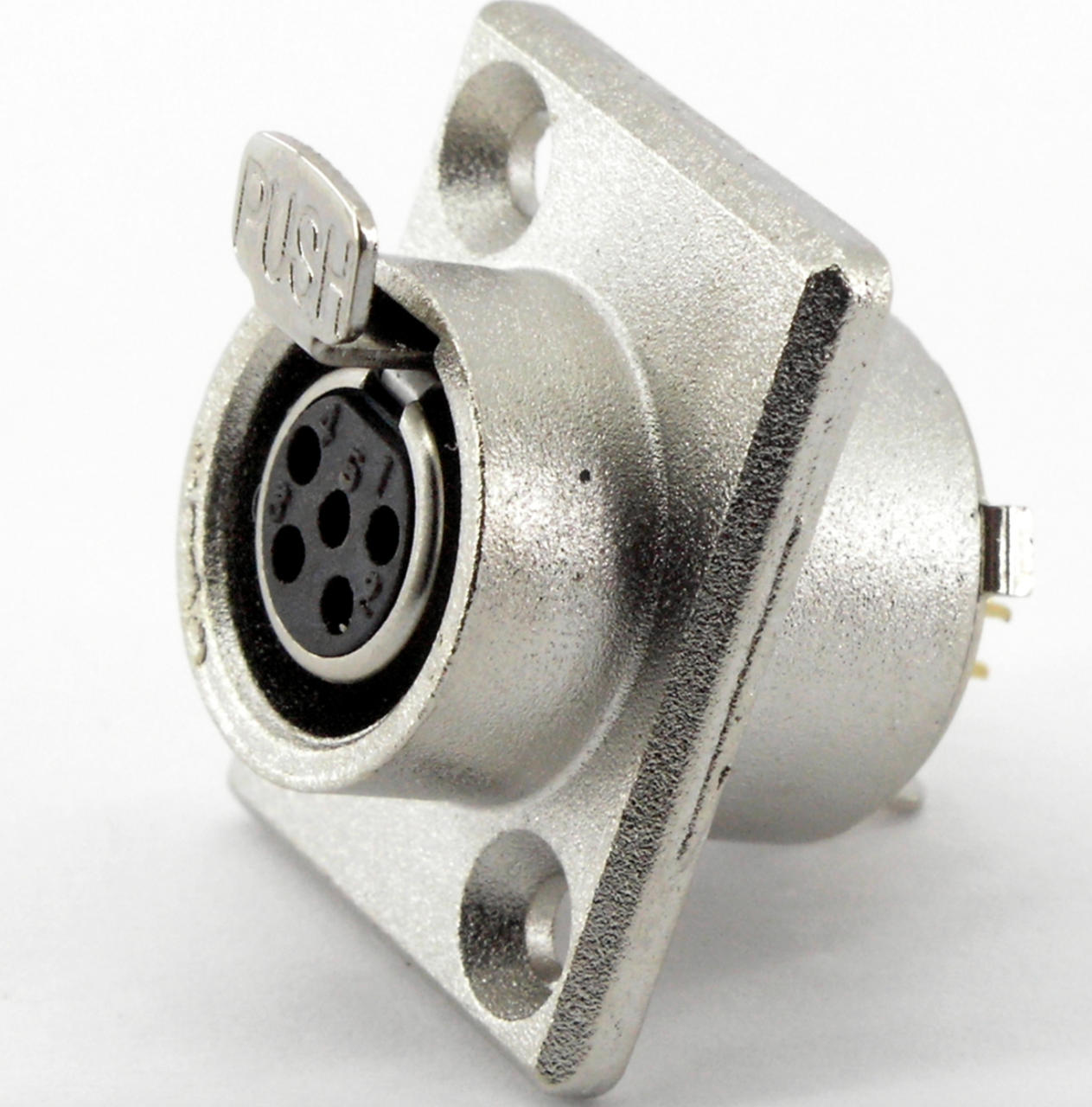 Панельний роз'єм Moco Mini XLR SA107-5P 5 контактів із двоотверстним фланцем для аудіосистем 1 шт. (000049390_2) - фото 10