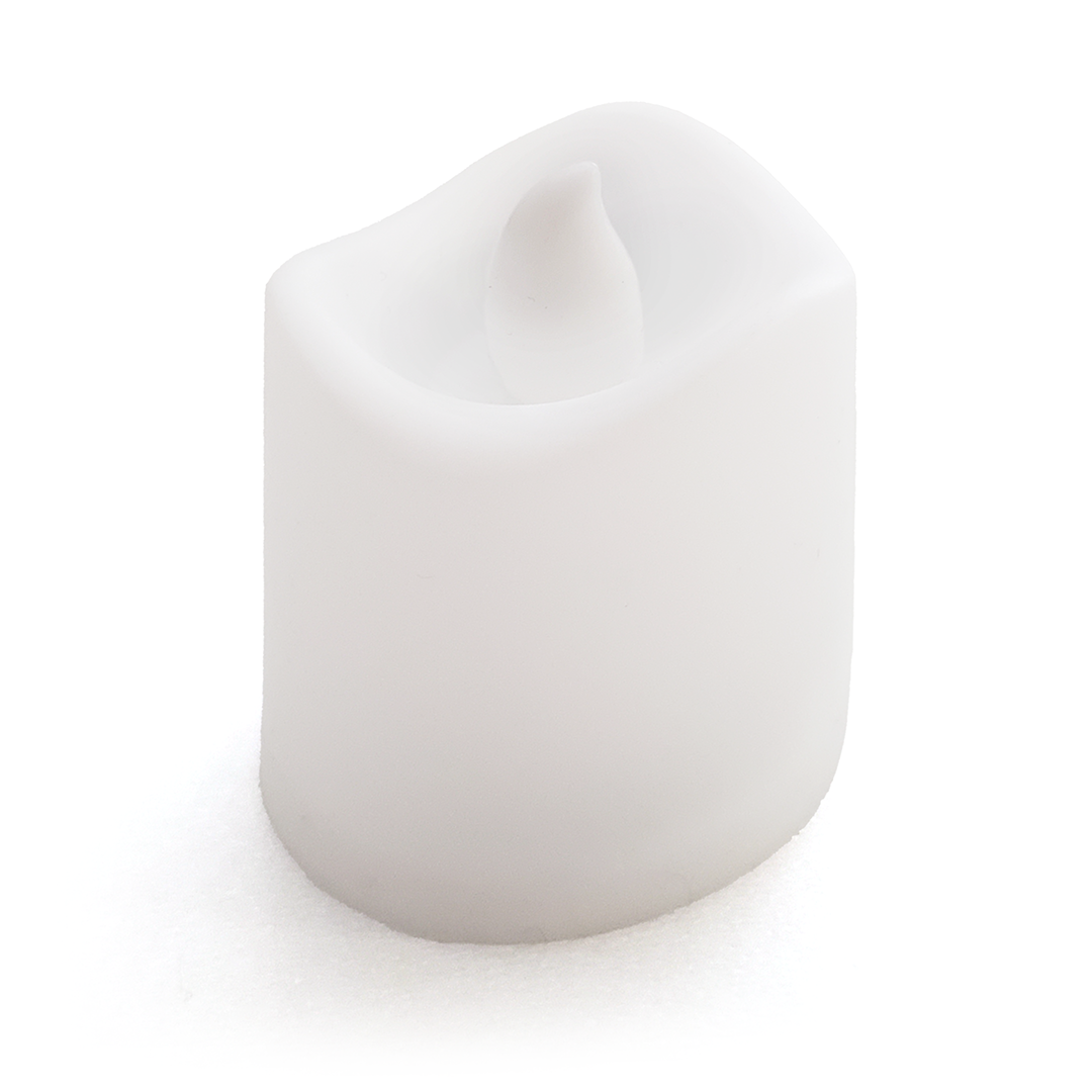 Свічка на батарейках світлодіодна декоративна з імітацією полум'я 35х40 мм Білий (1690110884) Свічка на батарейках світлодіодна декоративна з імітацією полум'я 35х40 мм Білий (1690110884)