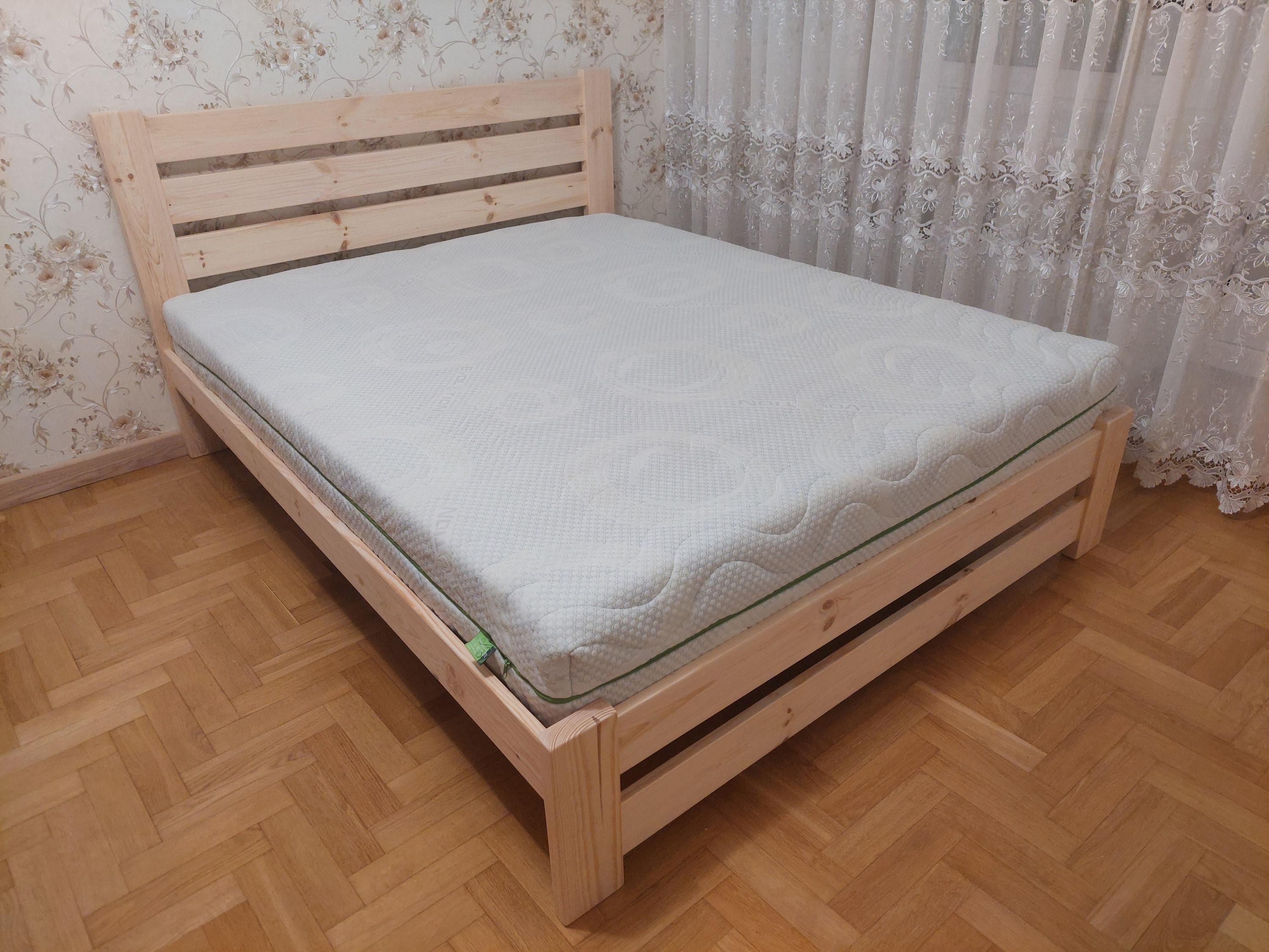 Кровать Helsinki лакированная ламели через 25 мм Latoflex ортопедические 180х190 см (30398096)