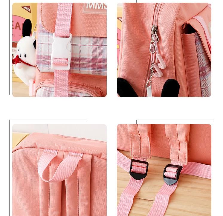 Набор школьный рюкзак/шопер/пенал/сумочка/мешочек для девочки MMSHU 5в1 5-11 класс Розовый (1137992570) - фото 4 Набор школьный рюкзак/шопер/пенал/сумочка/мешочек для девочки MMSHU 5в1 5-11 класс Розовый (1137992570) - фото 4