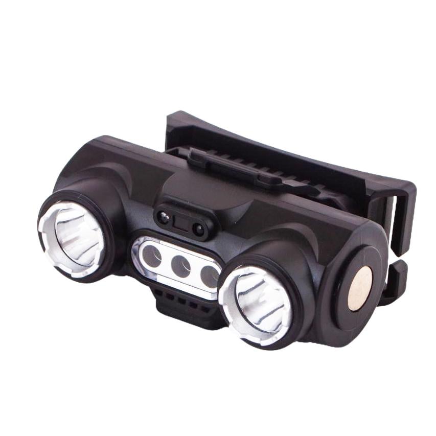 Фонарь налобный 6532-3030/SMD white/red 400lm 4500K Motion sensor/магнит/клипса/USB-C Black