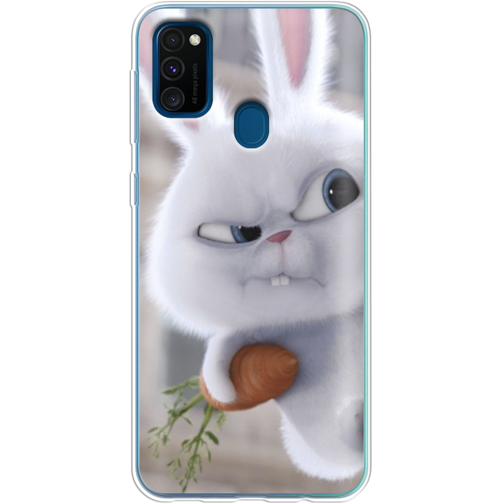 Чохол Boxface Samsung M307 Galaxy M30s Rabbit Snowball Прозорий силікон (38209-up1116-38209)