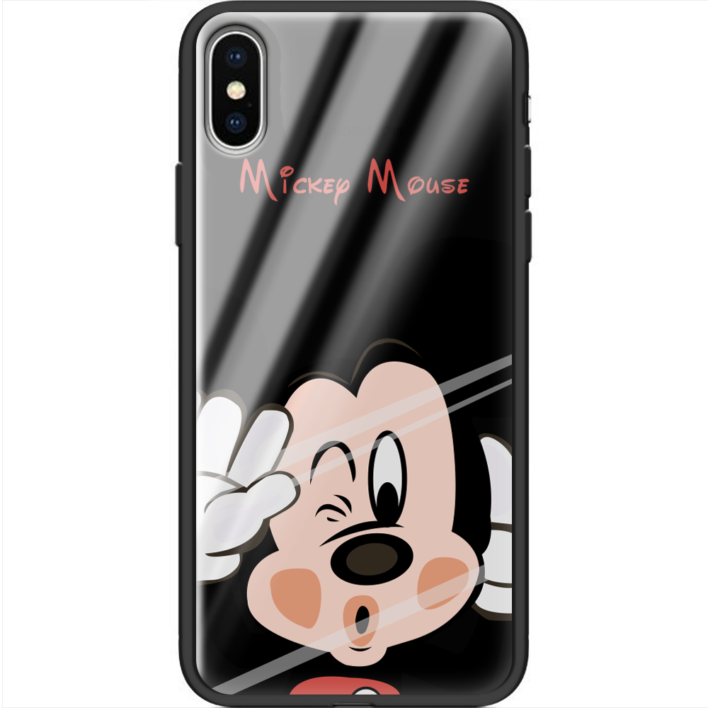 Чехол Boxface iPhone XS Mister M Черный силикон со стеклом (35413-cc58-38330)