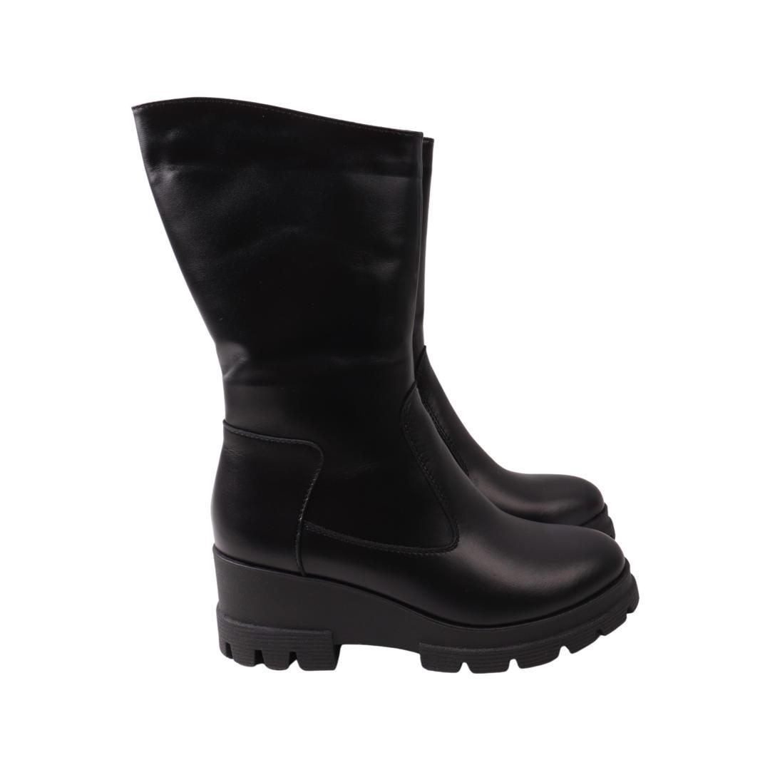 Сапоги женские Avelini из кожи р. 39 Черный (22-22ZSC)