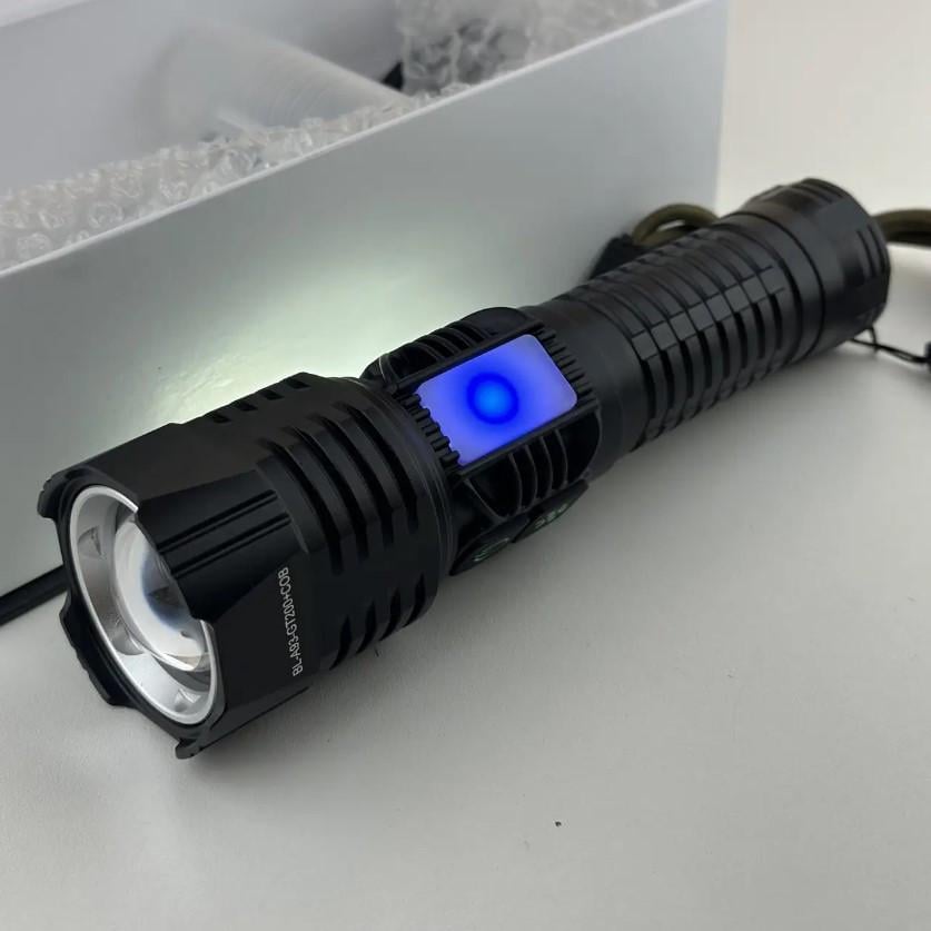 Фонарь ручной BL-A93-GT200+COB white/red/blue Type-C 1x26650 zoom (2388015691) - фото 4 Фонарь ручной BL-A93-GT200+COB white/red/blue Type-C 1x26650 zoom (2388015691) - фото 4