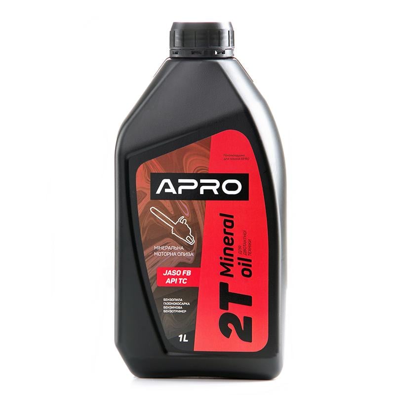 Масло для двухтактных двигателей Apro минеральное 1 л (942000)