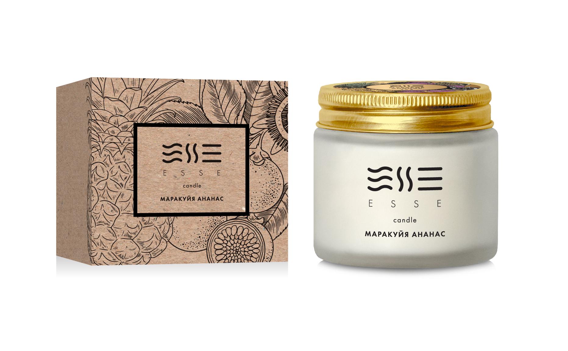 Аромасвечка Esse HOME Маракуйя/Ананас 50 г (32147879) Аромасвечка Esse HOME Маракуйя/Ананас 50 г (32147879)