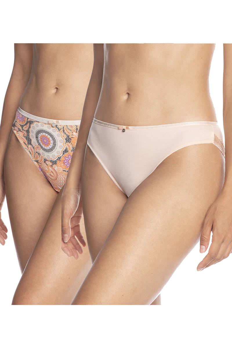 Трусики слип Lama р. 2/S 2 шт. Оранжевый/Розовый (75206)