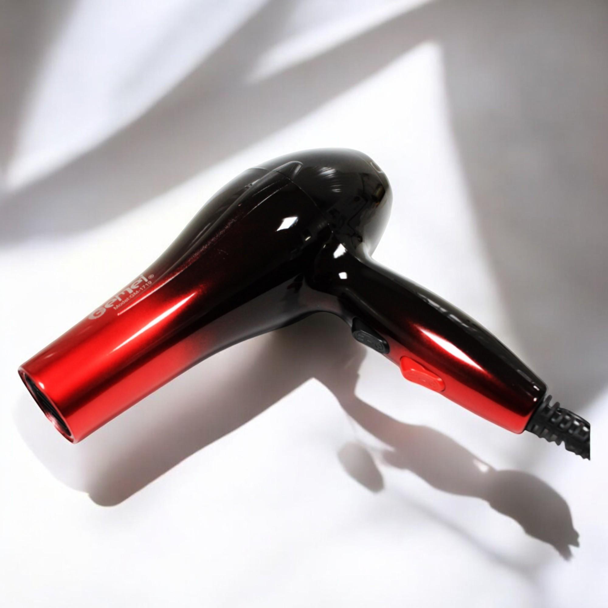 Фен Gemei GM-1719 для укладки и сушки волос с насадкой-концентратором 1800W (Н_GM1719) - фото 3