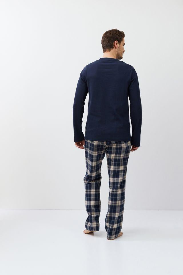 Піжама чоловіча Aruelle Luc-long сорочка та штани XL Темно-синій (37881-11-187) - фото 2