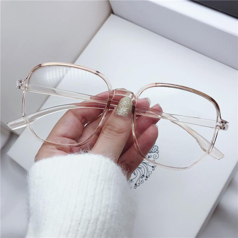 Солнцезащитные очки 400UV унисекс прозрачные Бежевый (A9921) - фото 3