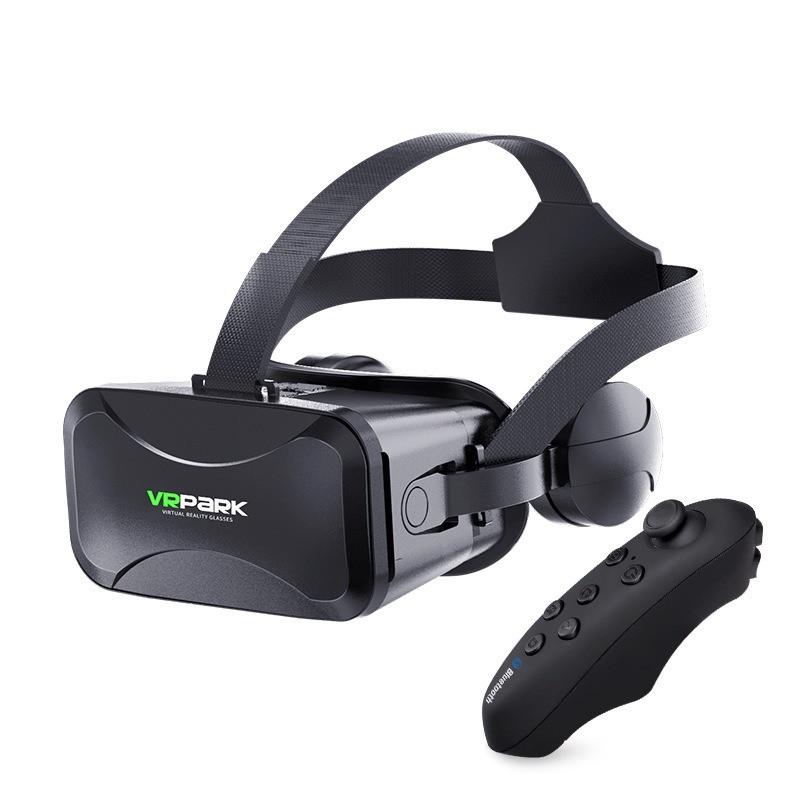 Очки виртуальной реальности VR Box Park J30 4K с наушниками и пультом Black (000733) - фото 2