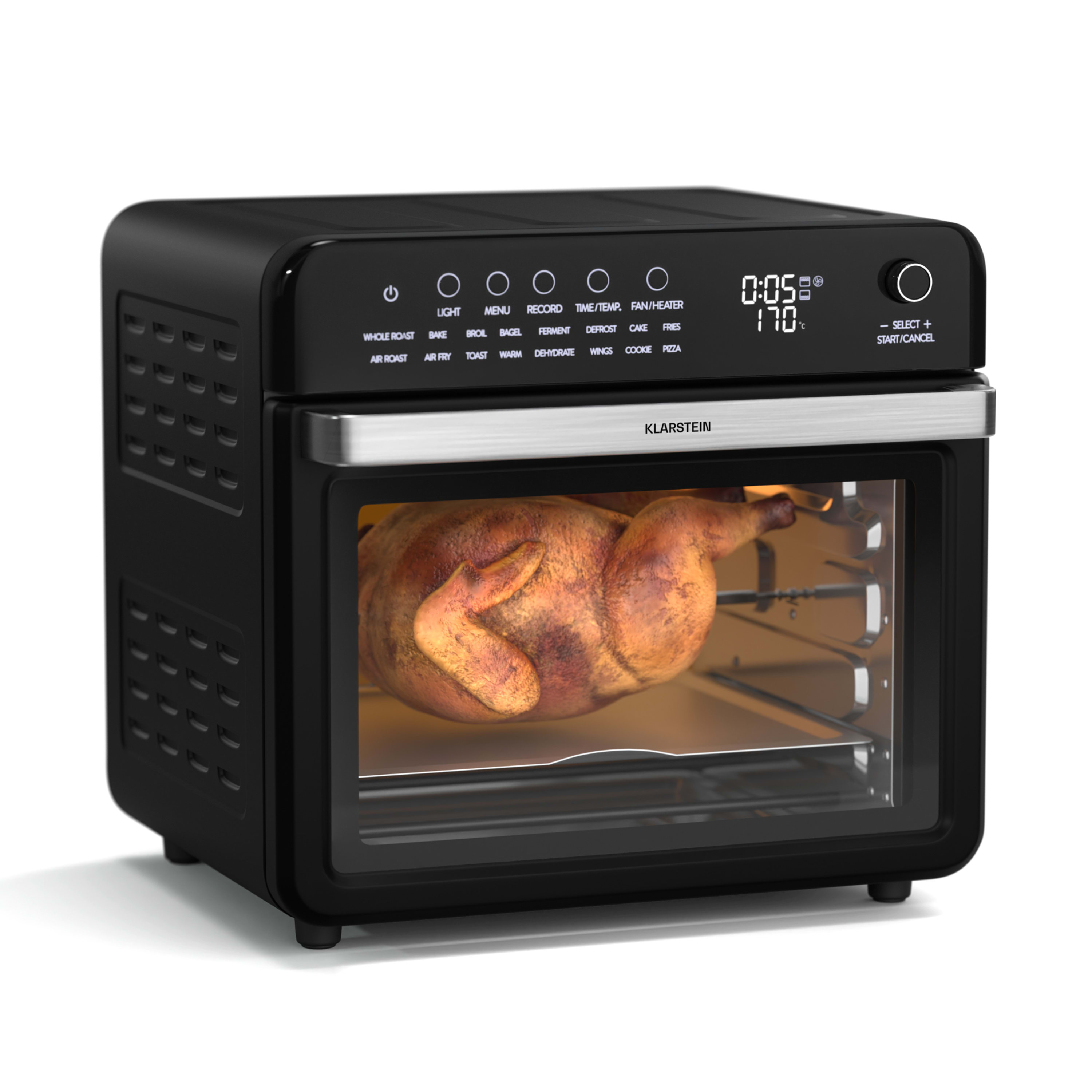 Духовка-фритюрниця KLARSTEIN AirGlaze Digital 34 л 2200 Вт (10046475)