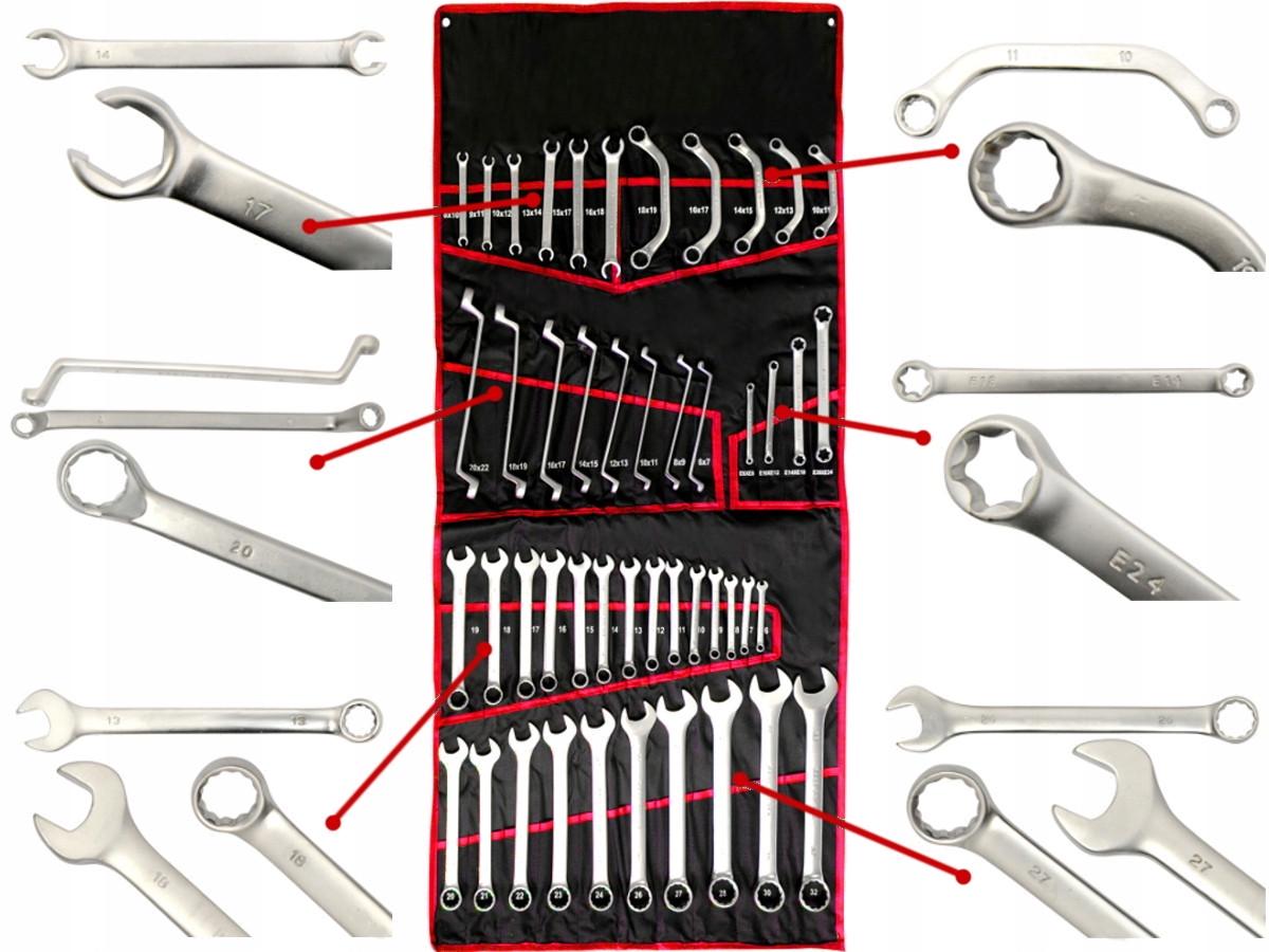 Набір ключів ріжково-накидних Silver TORX 47 шт. (4747) - фото 2 Набір ключів ріжково-накидних Silver TORX 47 шт. (4747) - фото 2