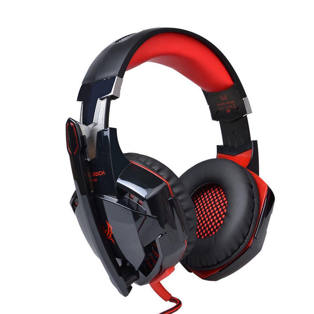 Навушники ігрові Kotion Each G2000 Pro Gaming Headset з мікрофоном і підсвічуванням Black/Red - фото 2