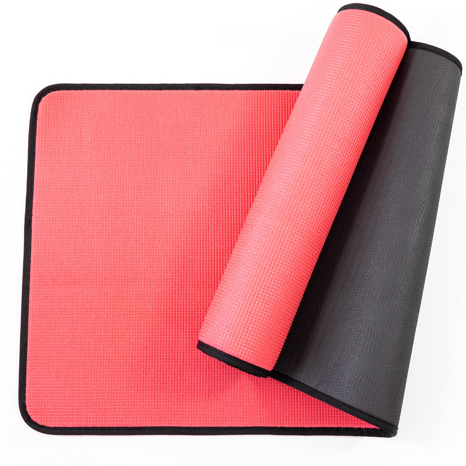 Килимок для йоги та фітнесу EVA двошаровий Osport Yoga Pro/ 8мм (OF-0275) Чорно-червоний - фото 3 Килимок для йоги та фітнесу EVA двошаровий Osport Yoga Pro/ 8мм (OF-0275) Чорно-червоний - фото 3