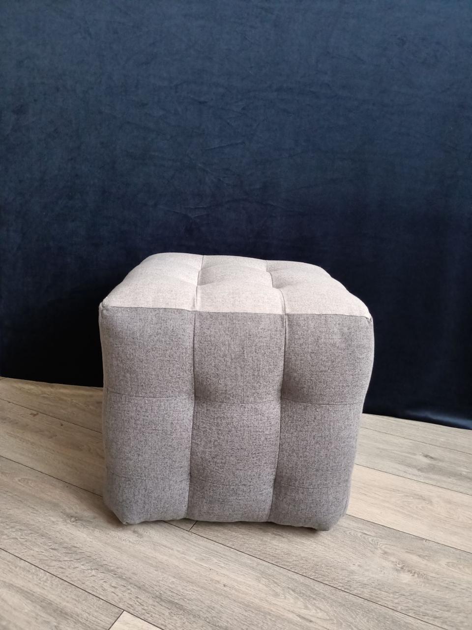 Пуф квадрат 45х45х45 см Сірий (1652903449) - фото 2 Пуф квадрат 45х45х45 см Сірий (1652903449) - фото 2