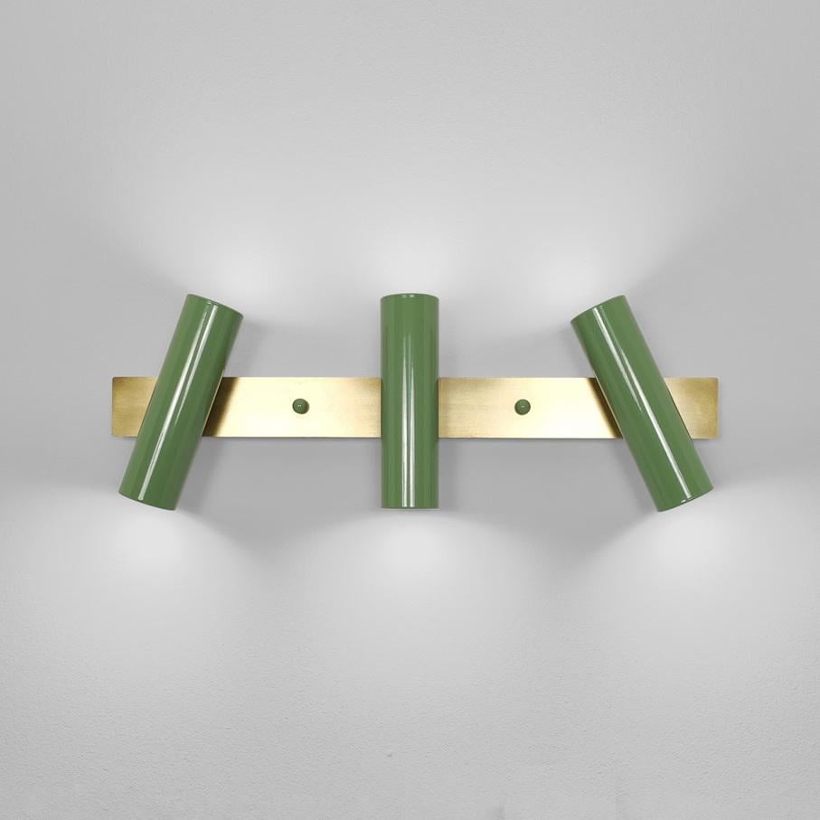 Настенный светильник Gaff Design Brass с деталями из латуни Зеленый (BRASS14) - фото 1 Настенный светильник Gaff Design Brass с деталями из латуни Зеленый (BRASS14) - фото 1