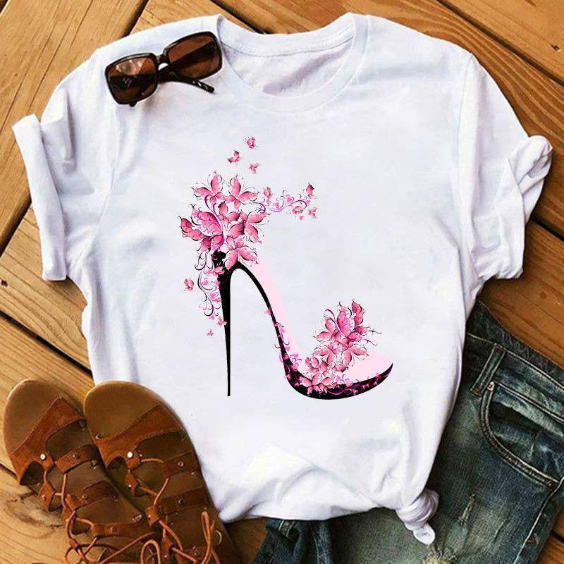 Футболка женская с принтом Pin-000-752 повседневная L Белая