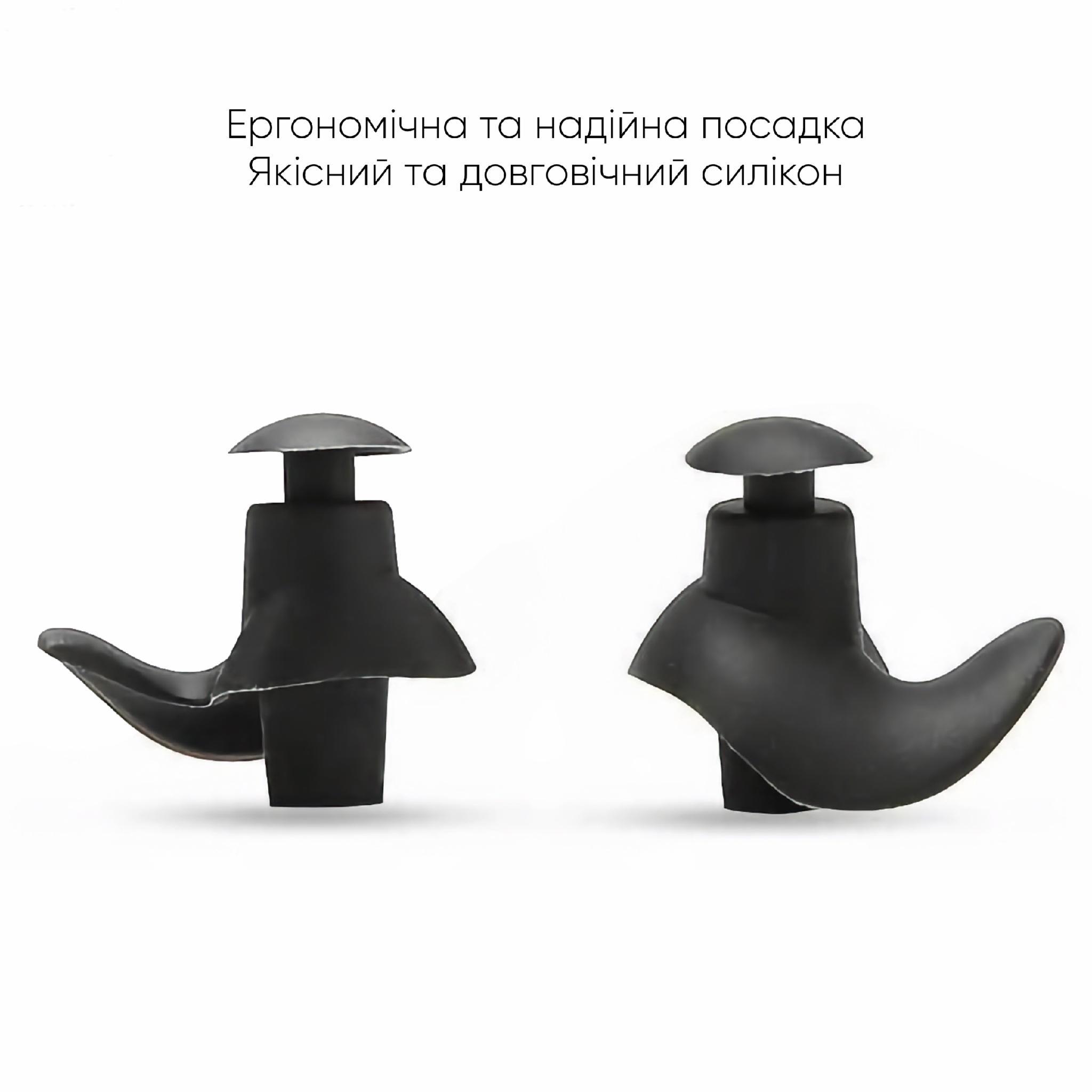 Беруші Renvo Light Pro Уні Чорний (2SCL140-01) - фото 2 Беруші Renvo Light Pro Уні Чорний (2SCL140-01) - фото 2