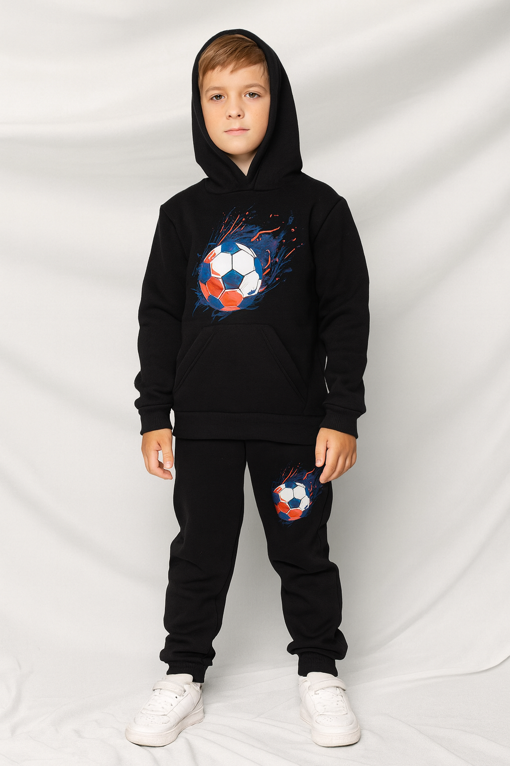 Спортивний костюм теплий для хлопчика Футбол 122 см (30223191)