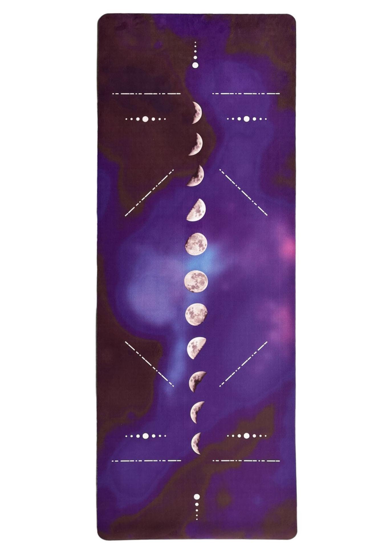 Коврик для йоги EasyFit Moon замша/каучук 3 мм Фиолетовый (EF-1926-1) - фото 1 Коврик для йоги EasyFit Moon замша/каучук 3 мм Фиолетовый (EF-1926-1) - фото 1