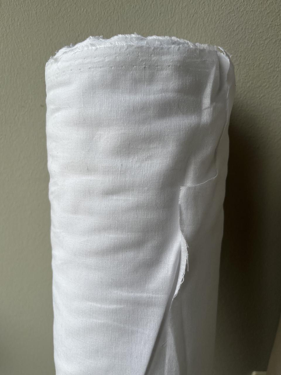 Ткань LINEN PLUS 56% лен 44% вискоза 143 см 101 Белый - фото 1 Ткань LINEN PLUS 56% лен 44% вискоза 143 см 101 Белый - фото 1