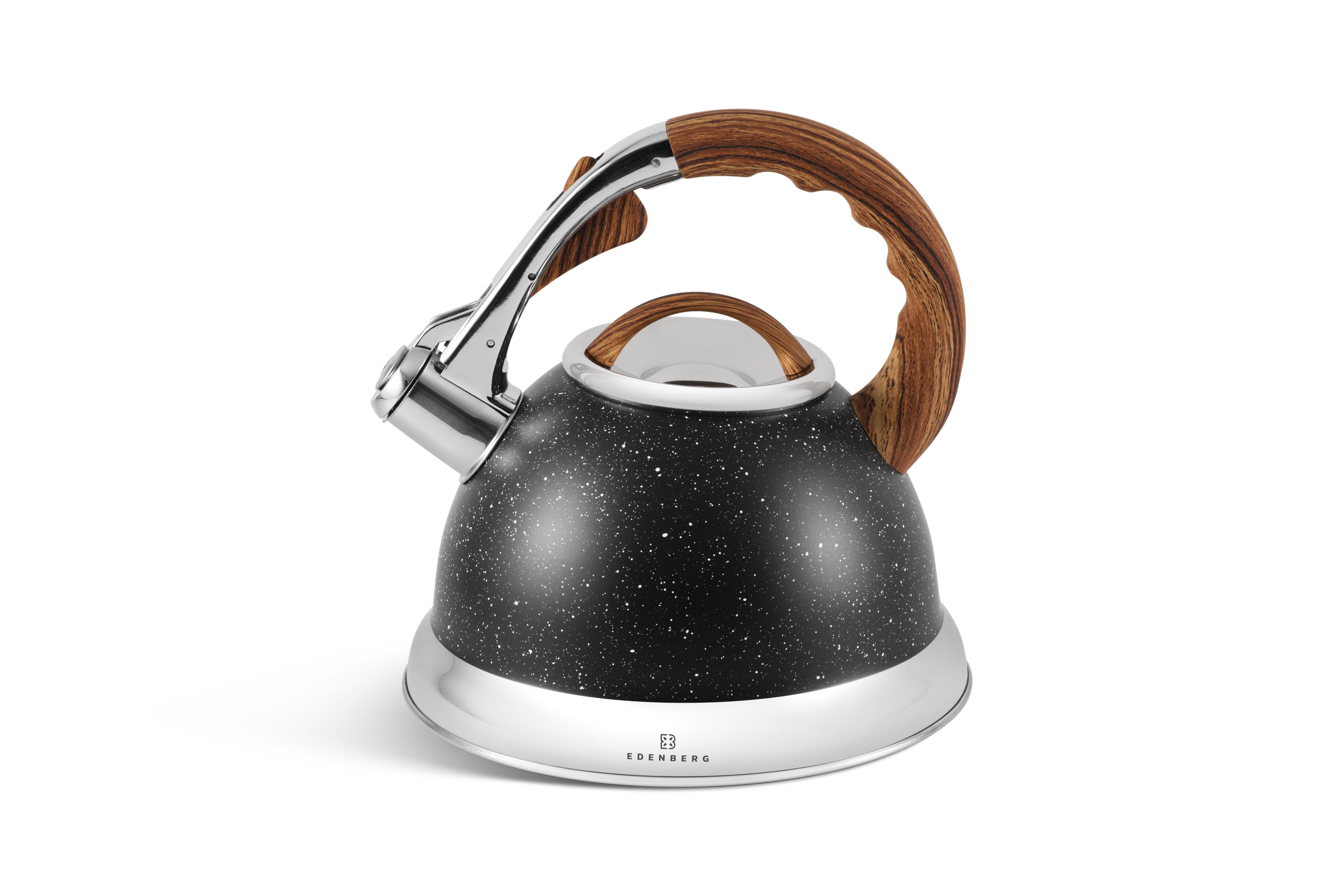Чайник Edenberg со свистком из нержавеющей стали 3 л (EB-8852-black)