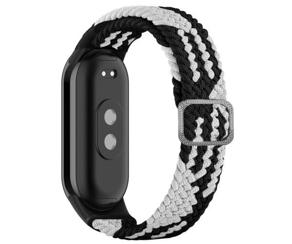 Ремешок для Xiaomi Mi Band 8 Elastic adjustment Black/White Ремешок для Xiaomi Mi Band 8 Elastic adjustment Black/White