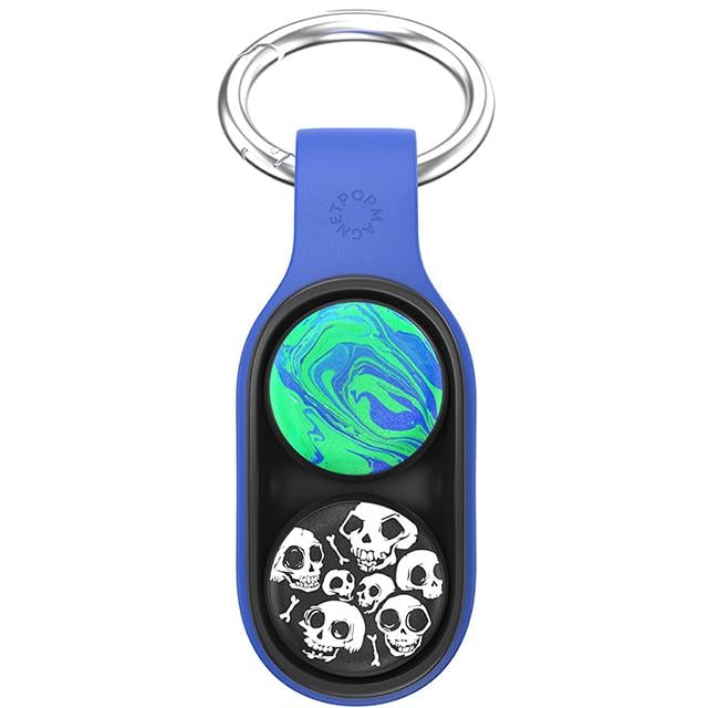 Игрушка антистресс детская развивающая Kayfovo Pop Puck Fidget эластичная с выскакивающей трубкой Blue (A2BLU)