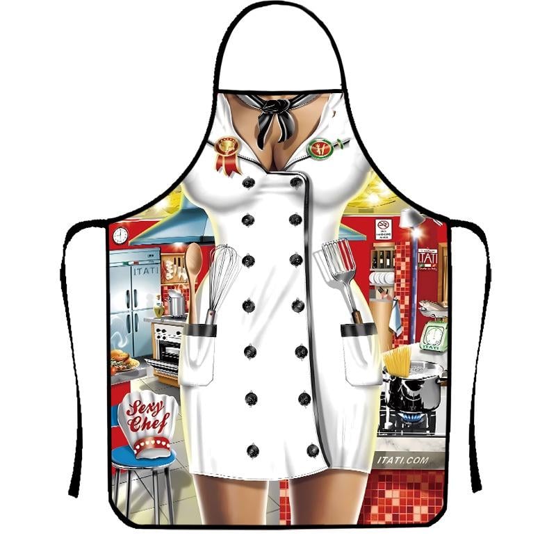 Фартук с приколом для женщин Повариха 75x60 см Разноцветный (50160) Фартук с приколом для женщин Повариха 75x60 см Разноцветный (50160)