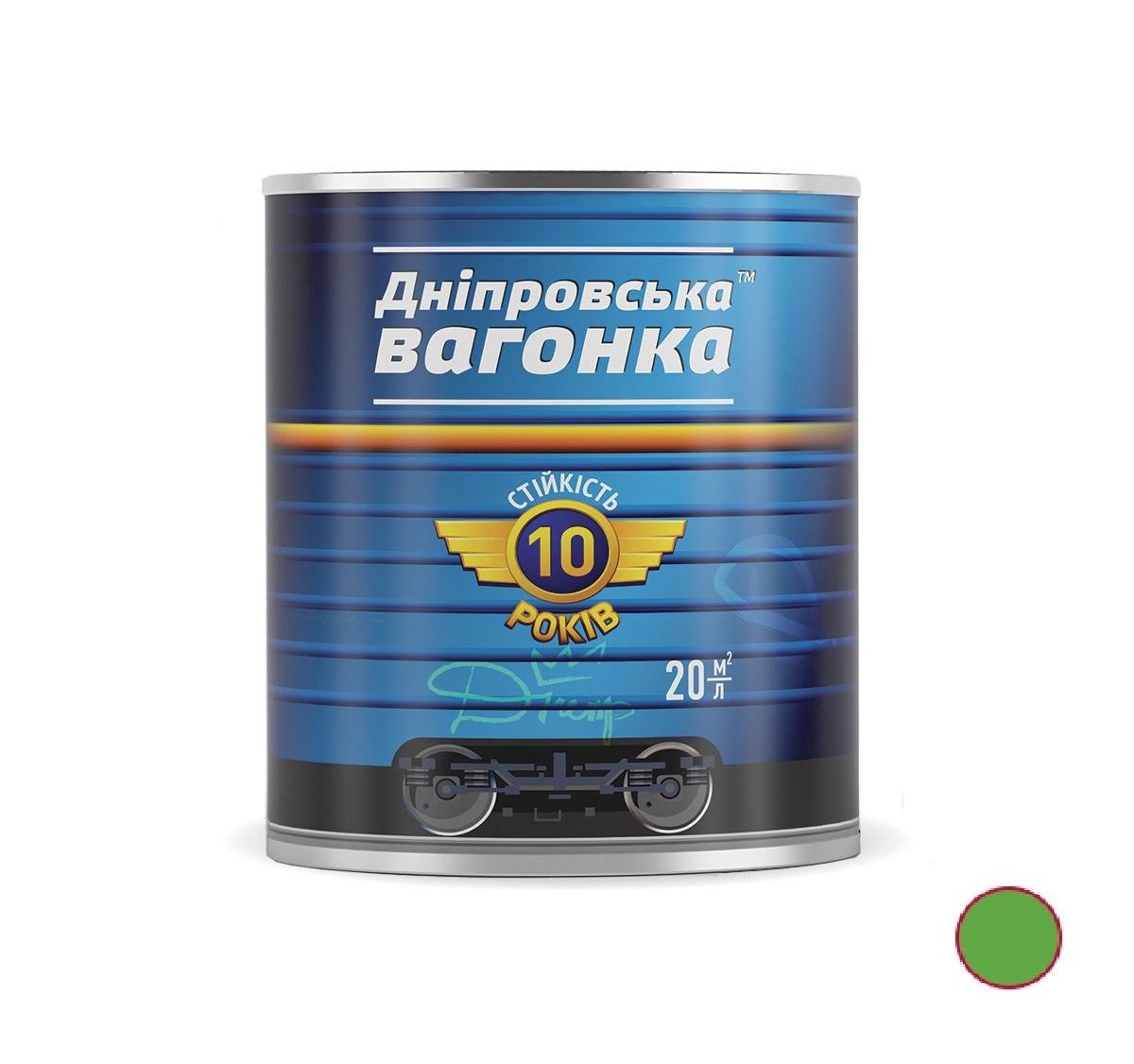 Фарба Дніпровська вагонка ПФ-133 2,5 л Світло-зелений (23813477) - фото 2