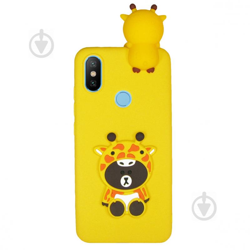 Чехол Cartoon 3D Case для Xiaomi Mi Mix 3 Жираф (hub_Xdye02553)