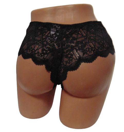 Женские трусики бразилиана Miego 680079 M-L Черный (1801022299) - фото 2