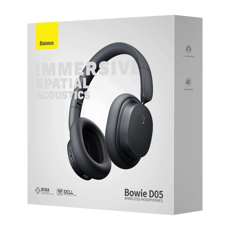 Навушники бездротові накладні Baseus Bowie D05 Wireless Headphones Grey (NGTD020213)