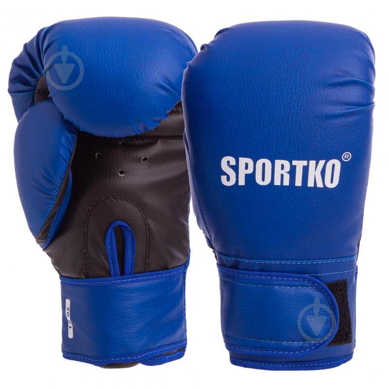 Перчатки боксерские SPORTKO PD-2-M 12 Синий