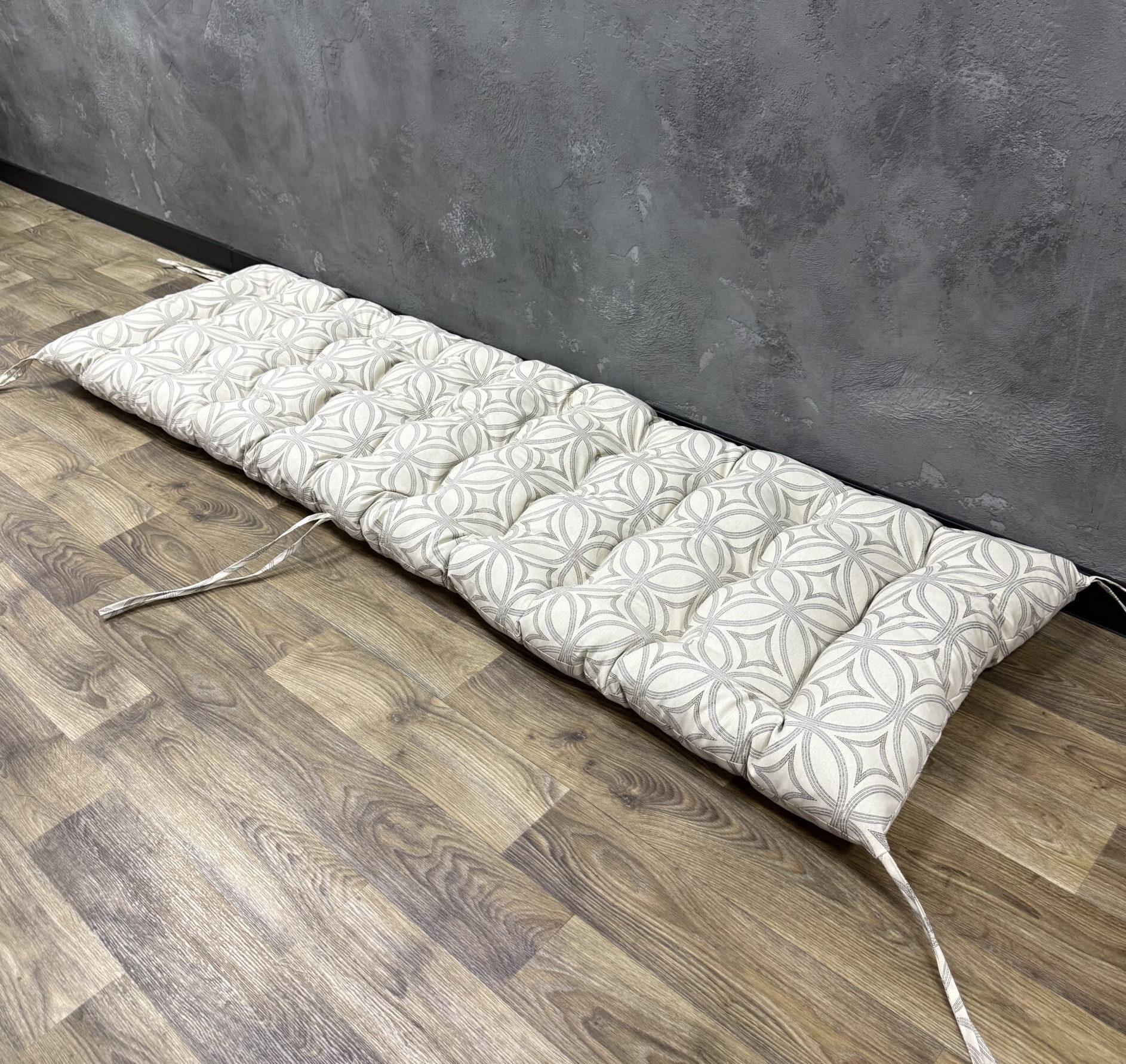 Подушка Comfort Home Ornament на подоконник/каркасы/поддоны/садовая мебель панама 150х50 см