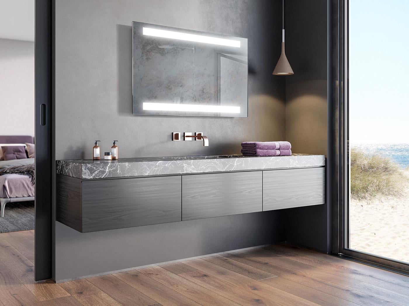 Зеркало Dim Dzerkal TANA с LED-подсветкой 70х100 см (8845)