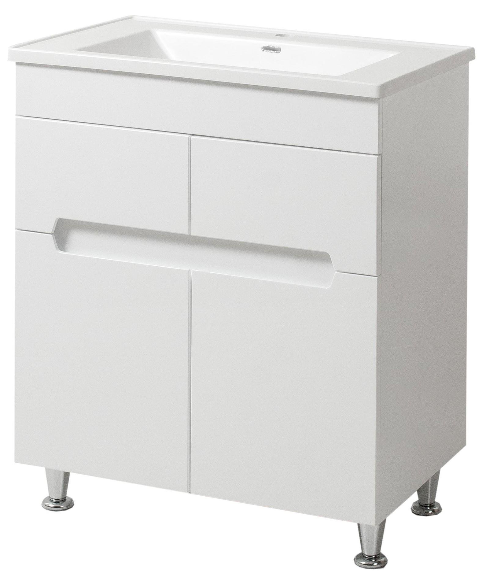 Тумба ЮВВІС Марко Т-5 70 см з умивальником Канте штучний камінь (14719271)