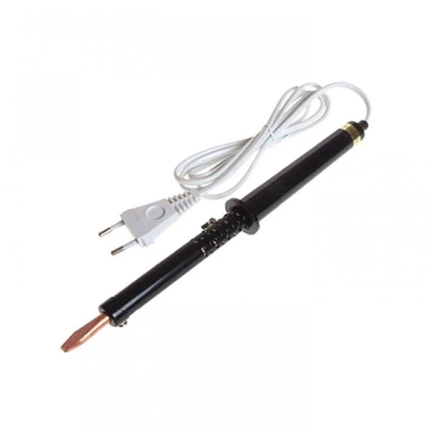 Паяльник LOGA 80 Вт с нихромовым нагревателем с пластиковой ручкой и медным жалом (1731)